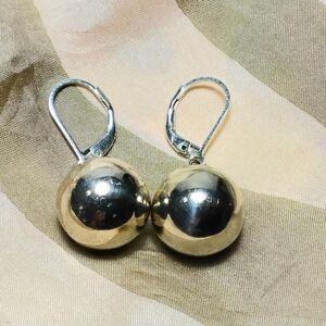 925 Silver Mexico Silver Ball Drop Earrings